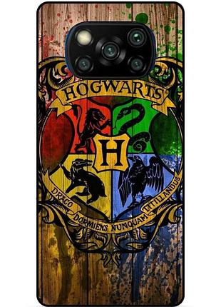 Силиконовый бампер чехол для xiaomi poco x3 с рисунком hogwarts хогвартс гарри поттер harry potter