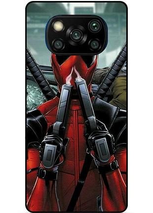 Силіконовий бампер чохол для xiaomi poco x3 з малюнком deadpool дедпул