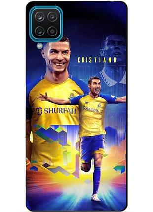 Силіконовий чохол бампер для samsung a22 з малюнком роналдо аль наср ronaldo