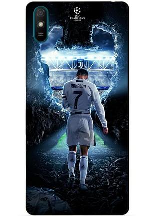 Силіконовий чохол бампер для huawei y5 2019 з малюнком ronaldo роналдо