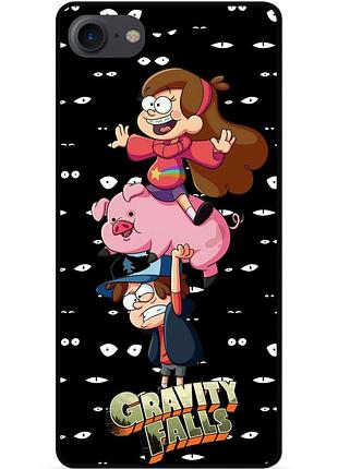 Силиконовый бампер чехол для huawei y5 2018 с картинкой gravity falls гравити фолз