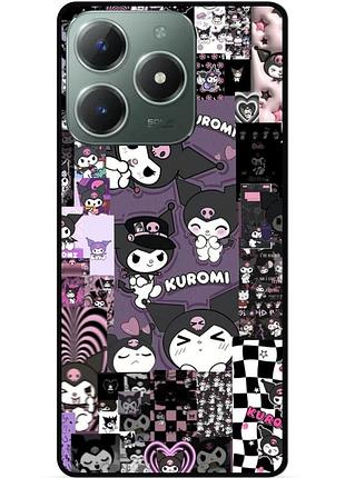 Силіконовий бампер чохол для tecno spark 20 pro з малюнком kuromi куроми