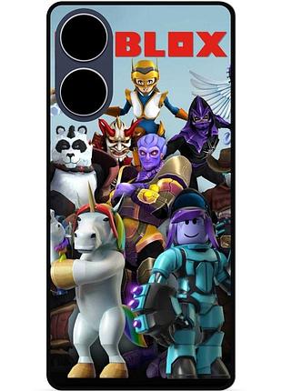 Силіконовий чохол бампер для oppo a17 з малюнком роблокс roblox