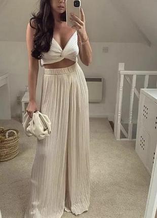 Широкі штани палаццо zara