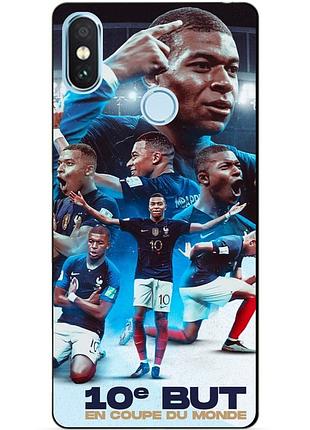 Силиконовый бампер чехол для xiaomi mi 8 с рисунком мбаппе франция mbappe