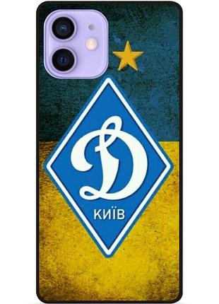 Силіконовий чохол бампер для iphone 12 mini з малюнком динамо киев
