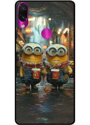 Силиконовый чехол бампер для huawei p smart z с картинкой миньоны minion