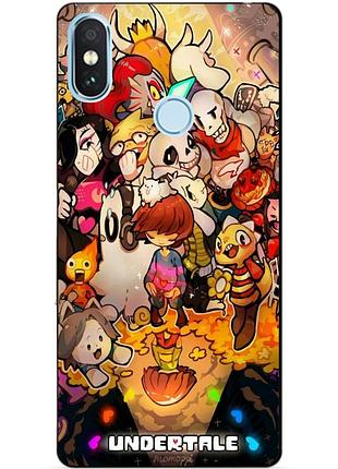 Силіконовий чохол бампер для xiaomi redmi note 6 pro з малюнком андертейл undertale