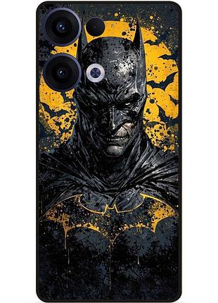 Чехол силиконовый бампер для oppo reno 13 с рисунком бэтмен batman