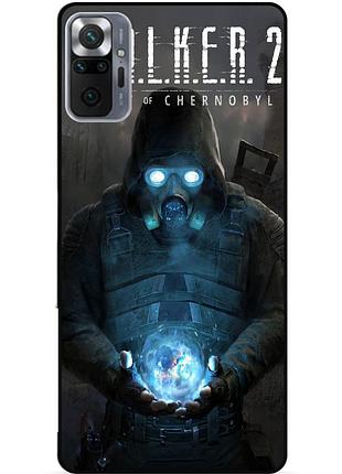 Силіконовий бампер чохол для xiaomi redmi note 10 pro з малюнком stalker сталкер