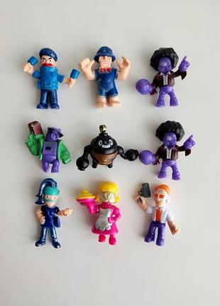 Набор лот игрушечных фигурок персанежей brawl stars 9 штук брал старс игрушки