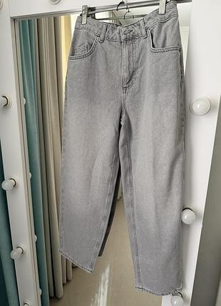 Джинси primark denim co. wide leg / baggy світло-сірі розмір 146