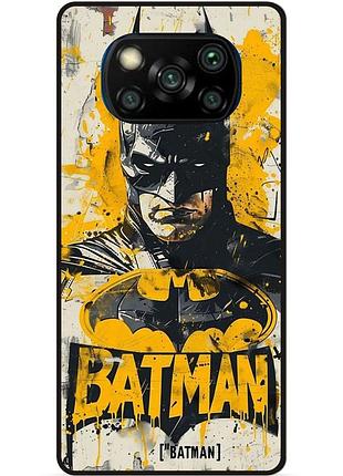 Чехол силиконовый бампер для xiaomi poco x3 с рисунком batman dc бэтмен