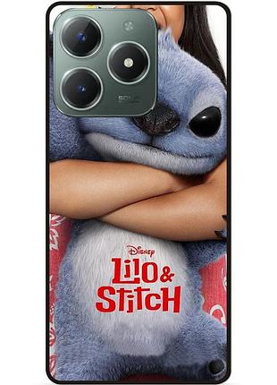 Силиконовый чехол бампер для infinix smart 8 plus (x6526) стич и лило stitch