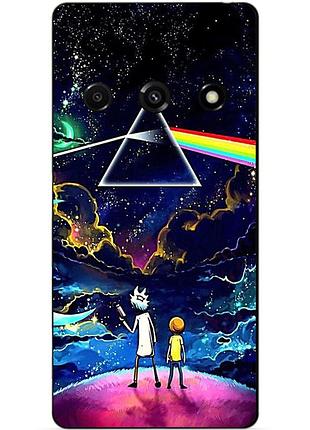 Силіконовий чохол бампер для samsung j3 j320 з малюнком рік і морті rick and morty