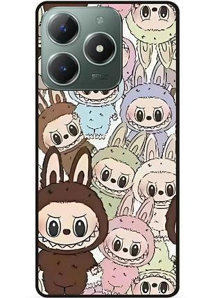 Чехол силиконовый бампер для tecno spark 20 pro с картинкой labubu лабубу