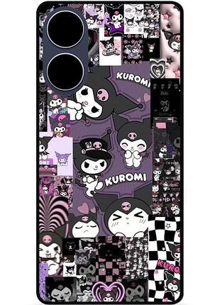 Силіконовий бампер чохол для oppo a17 з малюнком kuromi куроми