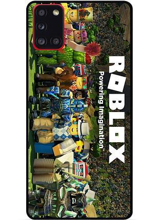 Силіконовий чохол бампер для samsung a71 з картинкою роблокс roblox