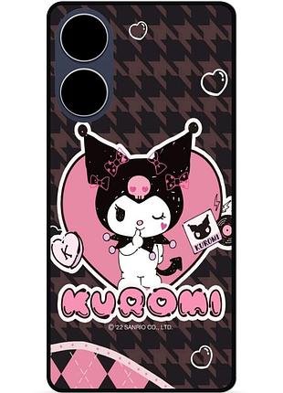 Силіконовий бампер чохол для oppo a17 з малюнком kuromi куроми