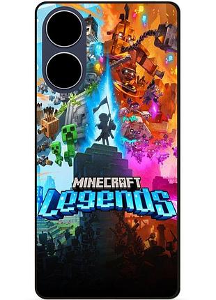 Силіконовий чохол бампер для oppo a17 гра майнкрафт minecraft