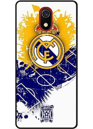 Чехол силиконовый бампер для samsung j4 j4 plus с рисунком реал мадрид real madrid