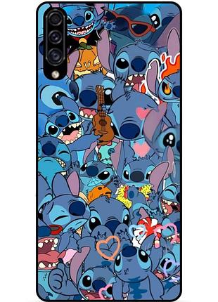 Силіконовий бампер чохол для samsung a02 з картинкою стіч stitch