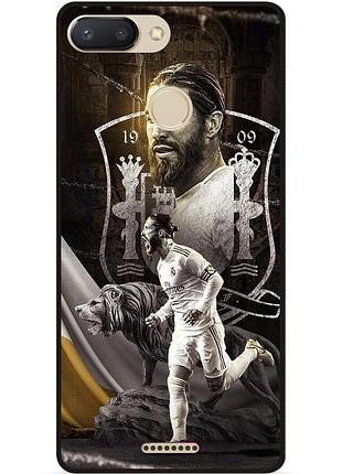Силіконовий чохол бампер для xiaomi redmi 6 з малюнком sergio ramos серхио рамос real