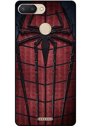 Силіконовий чохол бампер для xiaomi redmi 6 з картинкою людина-павук spider man