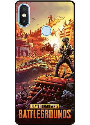 Силиконовый чехол бампер для xiaomi mi a2 puвg пабг