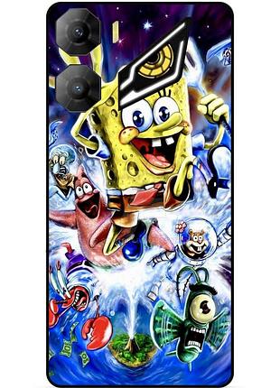 Силиконовый чехол бампер для zte nubia neo 3 5g с картинкой губка боб sponge bob