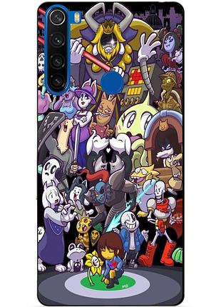 Силіконовий чохол бампер для xiaomi redmi note 8t з малюнком undertale андертейл