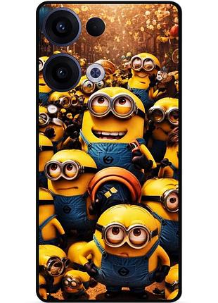 Силіконовий чохол бампер для oppo reno 13 з малюнком міньйони minion