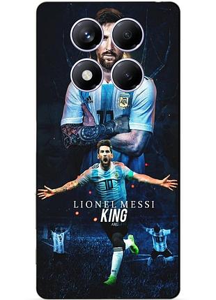 Силиконовый бампер чехол для tecno spark 30 pro с рисунком messi аргентина месси