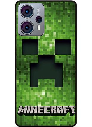 Силіконовий чохол бампер для motorola moto g23 гра minecraft майнкрафт