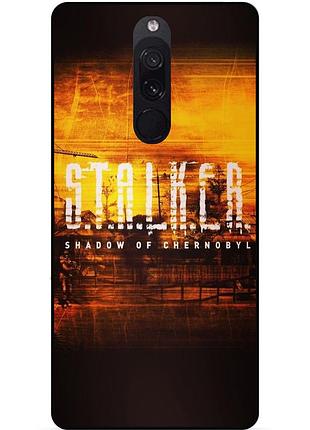 Чехол силиконовый бампер для xiaomi redmi 8 с рисунком stalker сталкер