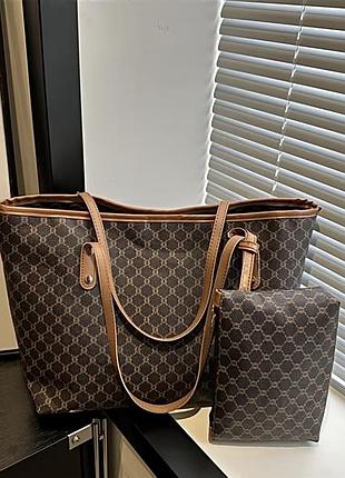 Жіноча сумка шопер + косметичка 🎁 пляжна сумка 👜
