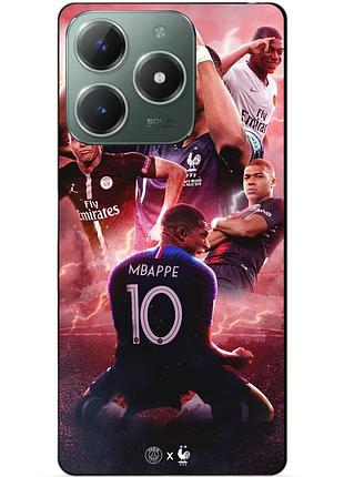 Силиконовый бампер чехол для infinix smart 8 plus (x6526) с рисунком килиан мбаппе mbappe