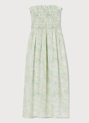 Красива міді сукня сарафан в квіти h&m