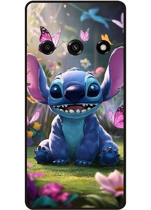 Силиконовый бампер чехол для samsung j7 j710 стич и лило stitch