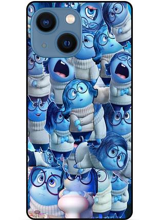 Силіконовий чохол бампер для iphone 15 plus з малюнком головоломка