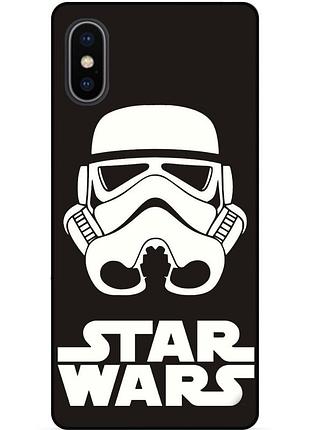 Силиконовый бампер чехол для iphone xs с рисунком звездные войны star wars звездные войны