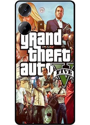 Силіконовий бампер чохол для tecno pova 5 з малюнком gta гта