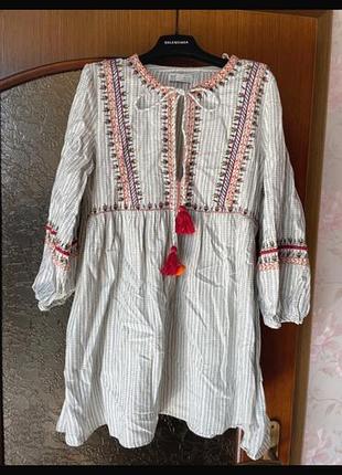 Сорочка бавовняна літня zara