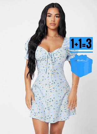 Міні сукня в квітковий принт shein l