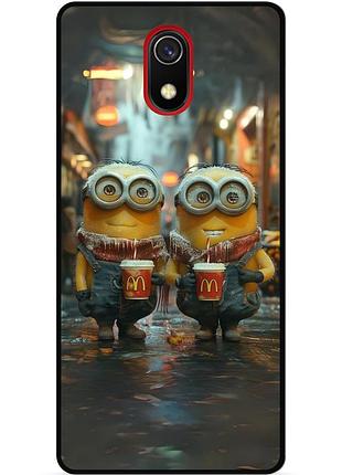 Силиконовый чехол бампер для samsung j3 j330 с картинкой миньоны minion