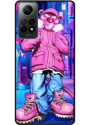Силіконовий бампер чохол для xiaomi redmi note 11 pro з малюнком розовая пантера marvel