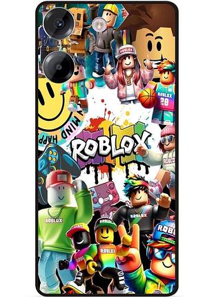 Силіконовий чохол бампер для tecno camon 20 pro з малюнком роблокс roblox