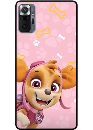 Силіконовий чохол бампер для xiaomi redmi note 10 pro з малюнком щенячий патруль