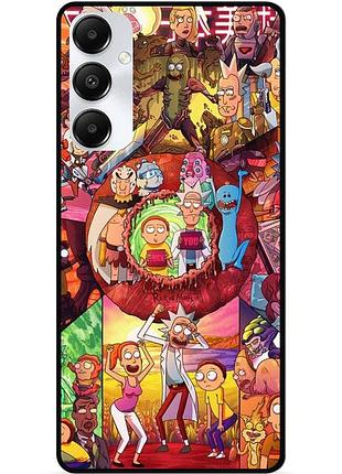 Силіконовий чохол бампер для samsung s25 з малюнком rick and morty рік і морті