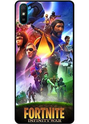 Силіконовий чохол бампер для huawei y5 2019 з малюнком fortnite фортнайт